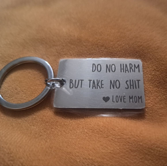 Funny Gift Keychain with Quote - Picture 2 of 3